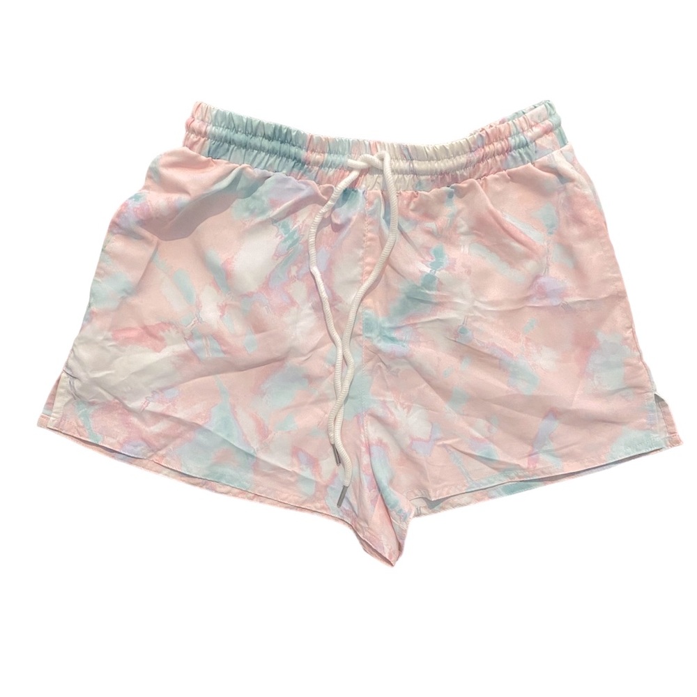 Pastel patterned Nylon Shorts